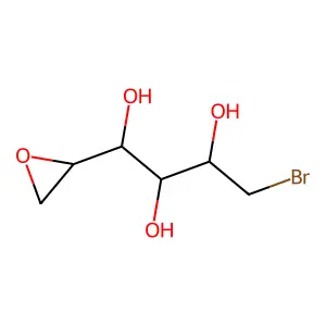 1,2-Anhydro-6-bromogalactitol structure