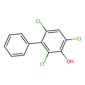(1,1'-Biphenyl)-3-ol, 2,4,6-trichloro- structure