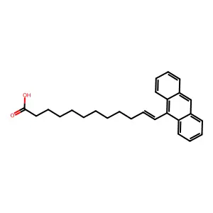 11-Dodecenoic acid, 12-(9-anthracenyl)-, (E)- structure