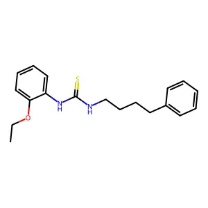 1-(2-ethoxyphenyl)-3-(4-phenylbutyl)thiourea structure