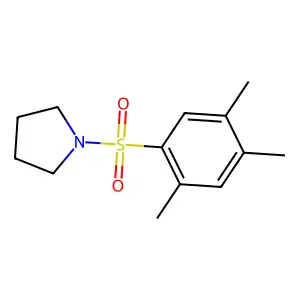 1-(2,4,5-trimethylphenyl)sulfonylpyrrolidine structure