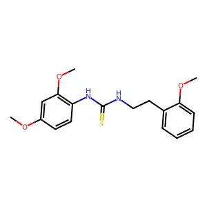 1-(2,4-dimethoxyphenyl)-3-[2-(2-methoxyphenyl)ethyl]thiourea structure