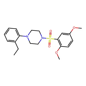 1-[(2,5-dimethoxyphenyl)sulfonyl]-4-(2-ethylphenyl)piperazine structure