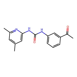 1-(3-acetylphenyl)-3-(4,6-dimethylpyridin-2-yl)urea structure