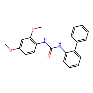 1-(2,4-dimethoxyphenyl)-3-(2-phenylphenyl)urea structure