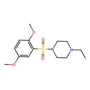 1-(2,5-dimethoxyphenyl)sulfonyl-4-ethylpiperazine structure