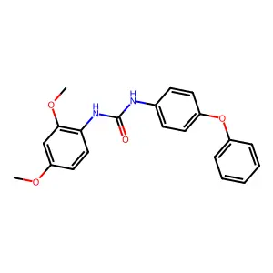 1-(2,4-dimethoxyphenyl)-3-(4-phenoxyphenyl)urea structure