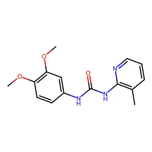 1-(3,4-dimethoxyphenyl)-3-(3-methylpyridin-2-yl)urea structure