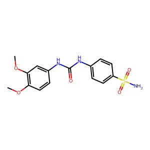 1-(3,4-dimethoxyphenyl)-3-(4-sulfamoylphenyl)urea structure