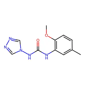 1-(2-methoxy-5-methylphenyl)-3-(1,2,4-triazol-4-yl)urea structure