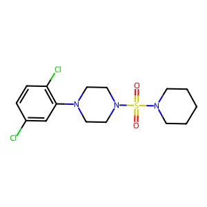 1-(2,5-dichlorophenyl)-4-piperidin-1-ylsulfonylpiperazine structure