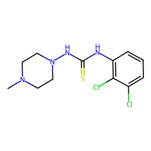 1-(2,3-dichlorophenyl)-3-(4-methylpiperazin-1-yl)thiourea structure