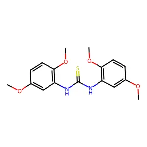 1,3-bis(2,5-dimethoxyphenyl)thiourea structure