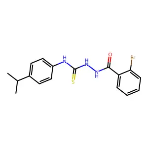 1-[(2-bromobenzoyl)amino]-3-(4-propan-2-ylphenyl)thiourea structure