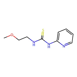 1-(2-methoxyethyl)-3-pyridin-2-ylthiourea structure