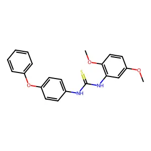 1-(2,5-dimethoxyphenyl)-3-(4-phenoxyphenyl)thiourea structure