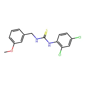 1-(2,4-dichlorophenyl)-3-[(3-methoxyphenyl)methyl]thiourea structure
