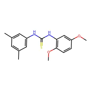 1-(2,5-dimethoxyphenyl)-3-(3,5-dimethylphenyl)thiourea structure