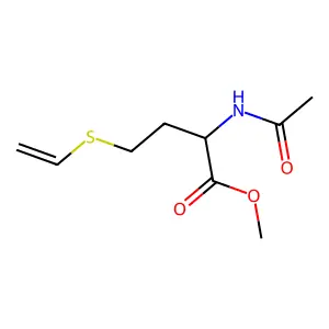 methyl 2-acetamido-4-ethenylsulfanylbutanoate structure