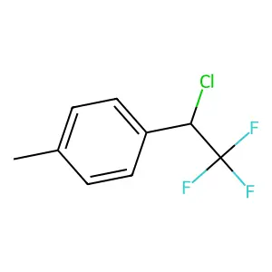 1-(1-chloro-2,2,2-trifluoroethyl)-4-methylbenzene structure