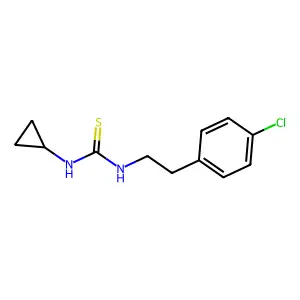 1-[2-(4-chlorophenyl)ethyl]-3-cyclopropylthiourea structure