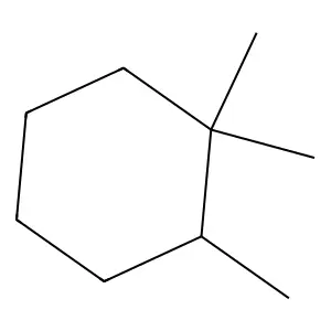 1,1,2-Trimethylcyclohexane structure