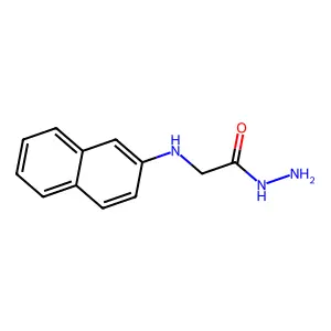 N-(2-Naphthyl)glycine hydrazide structure