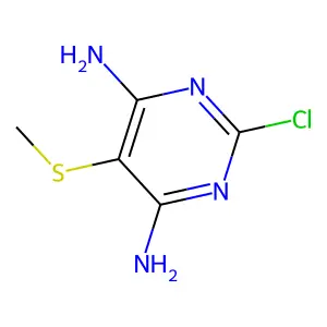 Compound C5H7ClN4S structure