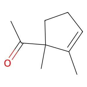 1-(1,2-dimethylcyclopent-2-en-1-yl)ethanone structure