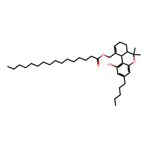 11-Palmitoyloxy-delta(9)-tetrahydrocannabinol structure