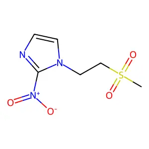 1-(2-methylsulfonylethyl)-2-nitroimidazole structure