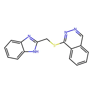 1-(1H-benzimidazol-2-ylmethylsulfanyl)phthalazine structure