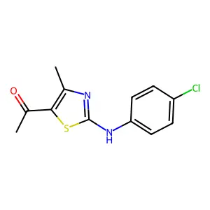 1-[2-(4-chloroanilino)-4-methyl-1,3-thiazol-5-yl]ethanone structure