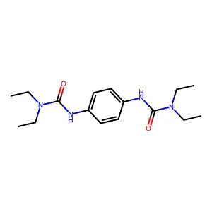 1,1'-p-Phenylenebis(3,3-diethylurea) structure