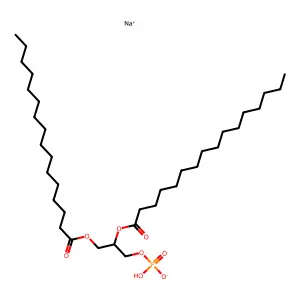 disodium[(2R)-2,3-di(hexadecanoyloxy)propyl] phosphate structure