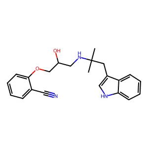 Bucindolol structure