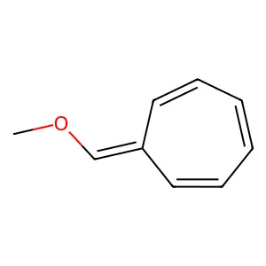 1,3,5-cycloheptatriene, 7-(methoxymethylene)- structure