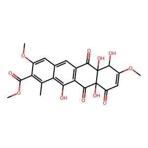 Tetracenomycin C structure