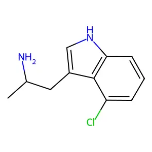 1-(4-chloro-1H-indol-3-yl)propan-2-amine structure