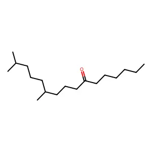 11,15-dimethylhexadecan-7-one structure