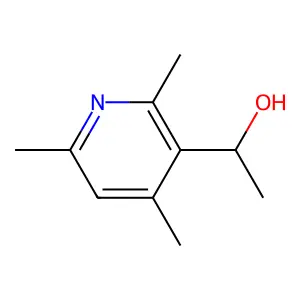 1-(2,4,6-trimethyl-3-pyridinyl)ethanol structure