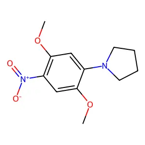 1-(2,5-Dimethoxy-4-nitrophenyl)pyrrolidine structure