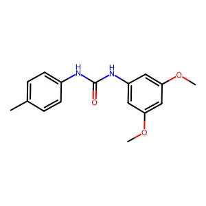 1-(3,5-dimethoxyphenyl)-3-(4-methylphenyl)urea structure