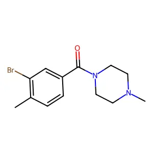 1-(3-bromo-4-methylbenzoyl)-4-methylpiperazine structure