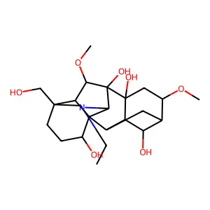 11-ethyl-13-(hydroxymethyl)-6,18-dimethoxy-11-azahexacyclo[7.7.2.12,5.01,10.03,8.013,17]nonadecane-4,8,9,16-tetrol structure