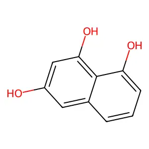 1,3,8-Trihydroxynaphthalene structure