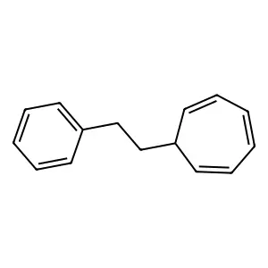 1,3,5-Cycloheptatriene, 7-(2-phenylethyl)- structure