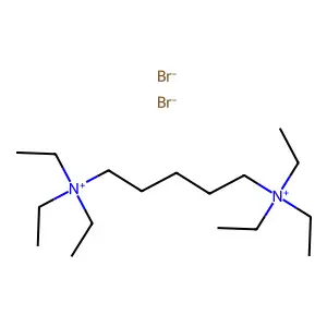 AMMONIUM, PENTAMETHYLENEBIS(TRIETHYL-, DIBROMIDE structure