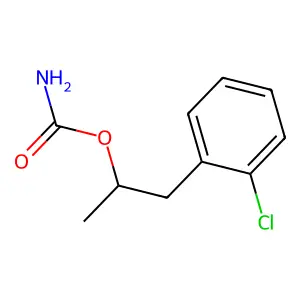 1-(2-chlorophenyl)propan-2-yl carbamate structure