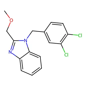 1-[(3,4-dichlorophenyl)methyl]-2-(methoxymethyl)benzimidazole structure